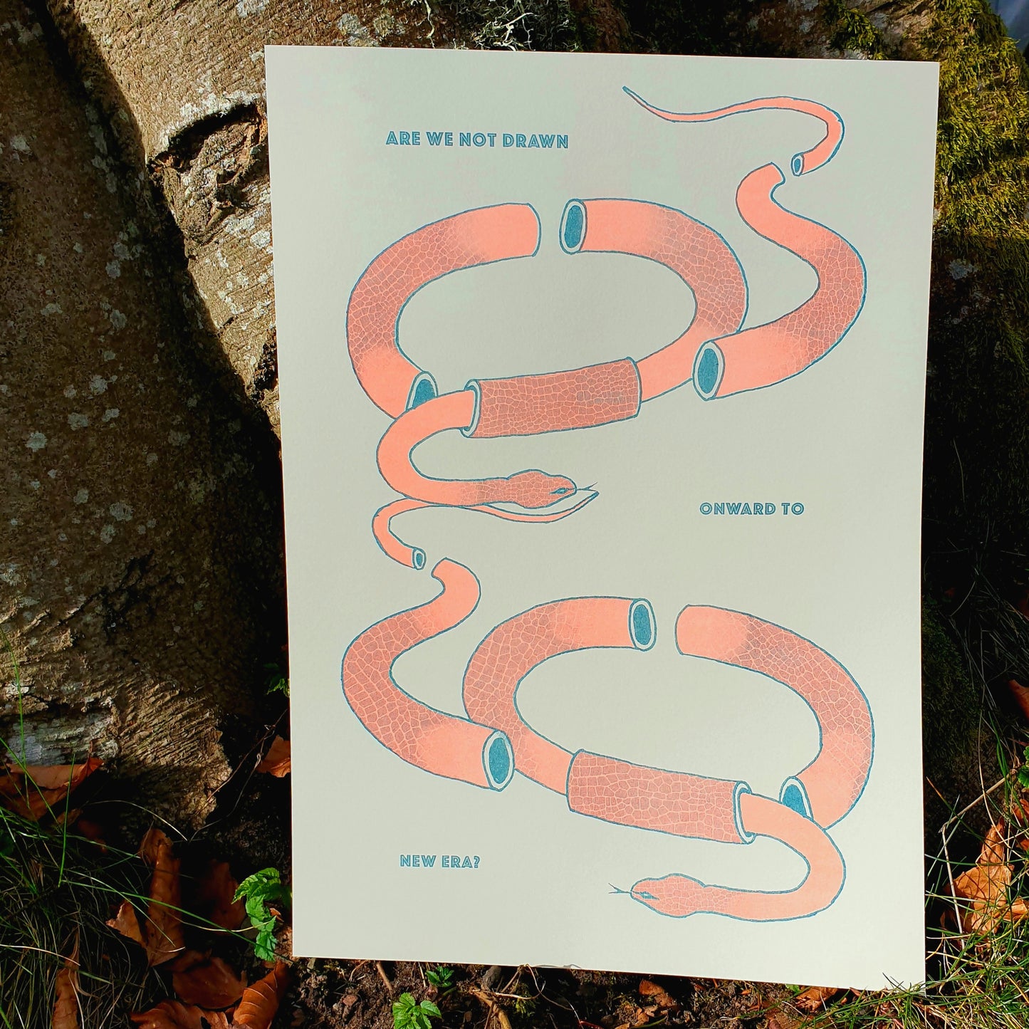 Palindrome Risograph Print
