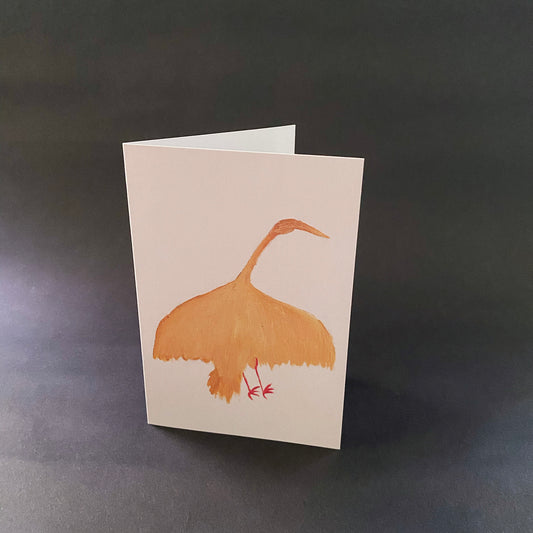 Yellow Bird greetings card