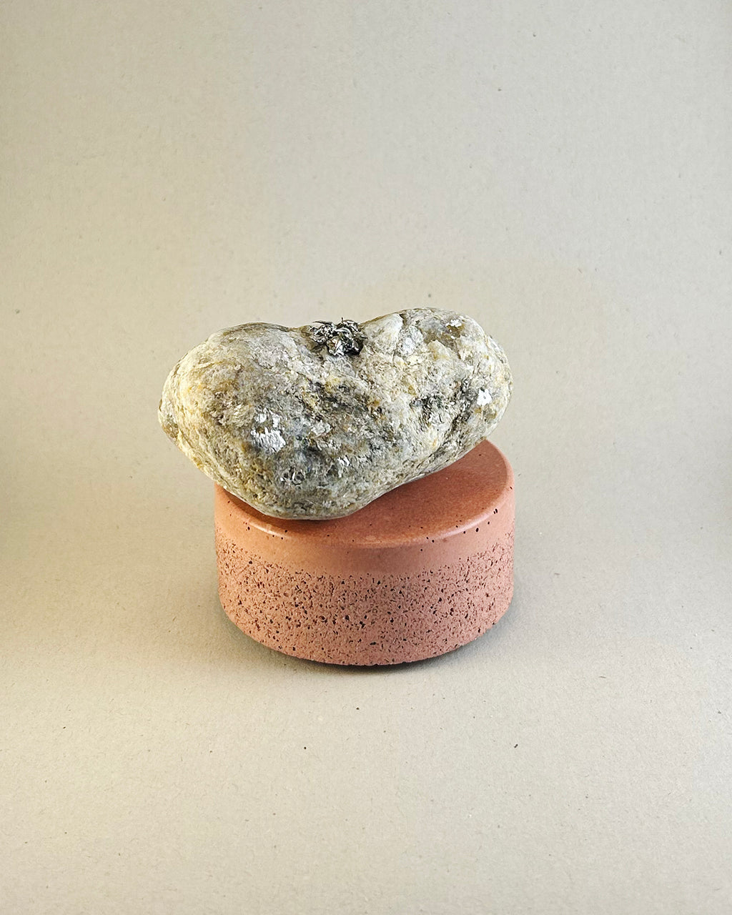 Large Silver Lichen on Mica Laced Rock