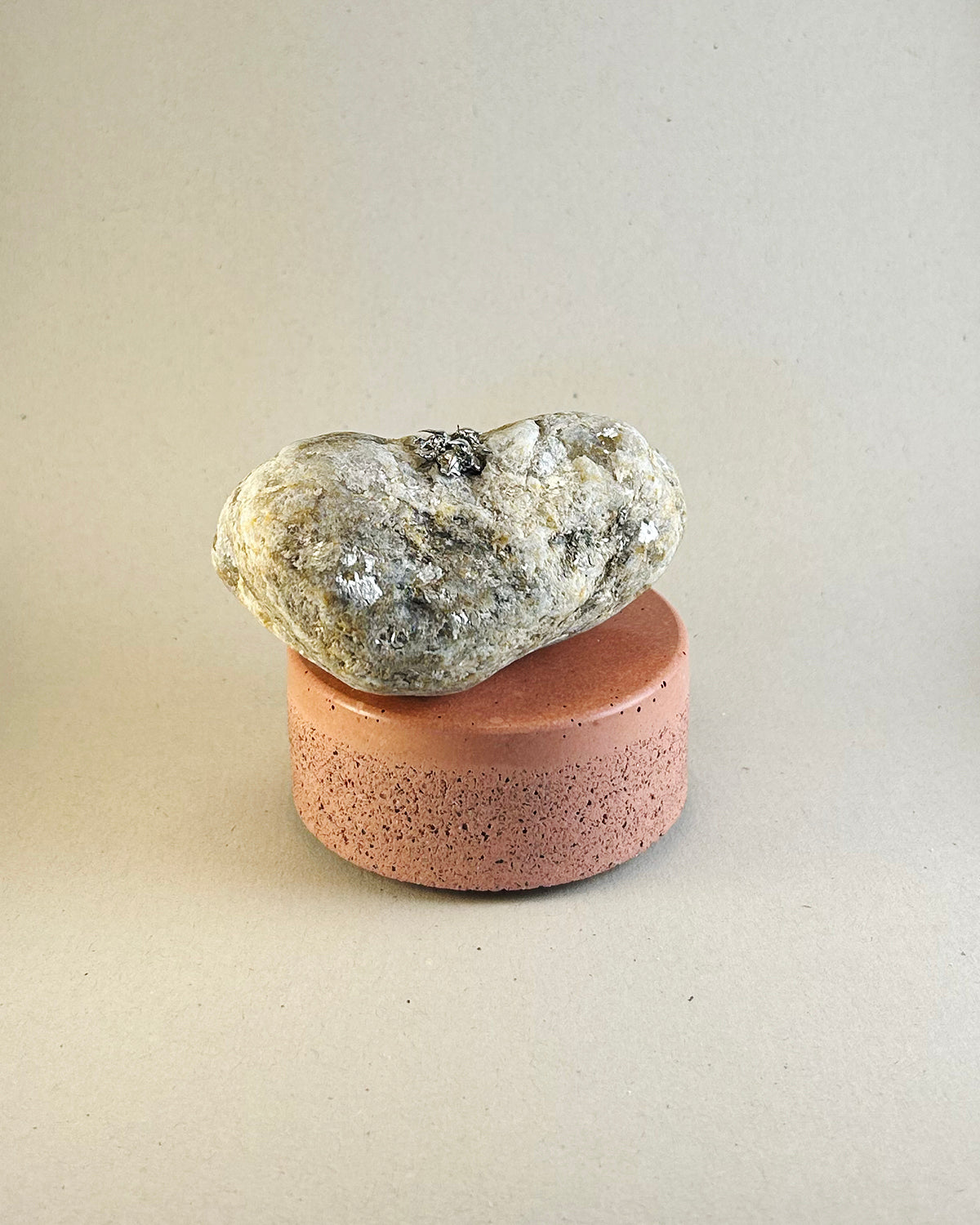 Large Silver Lichen on Mica Laced Rock