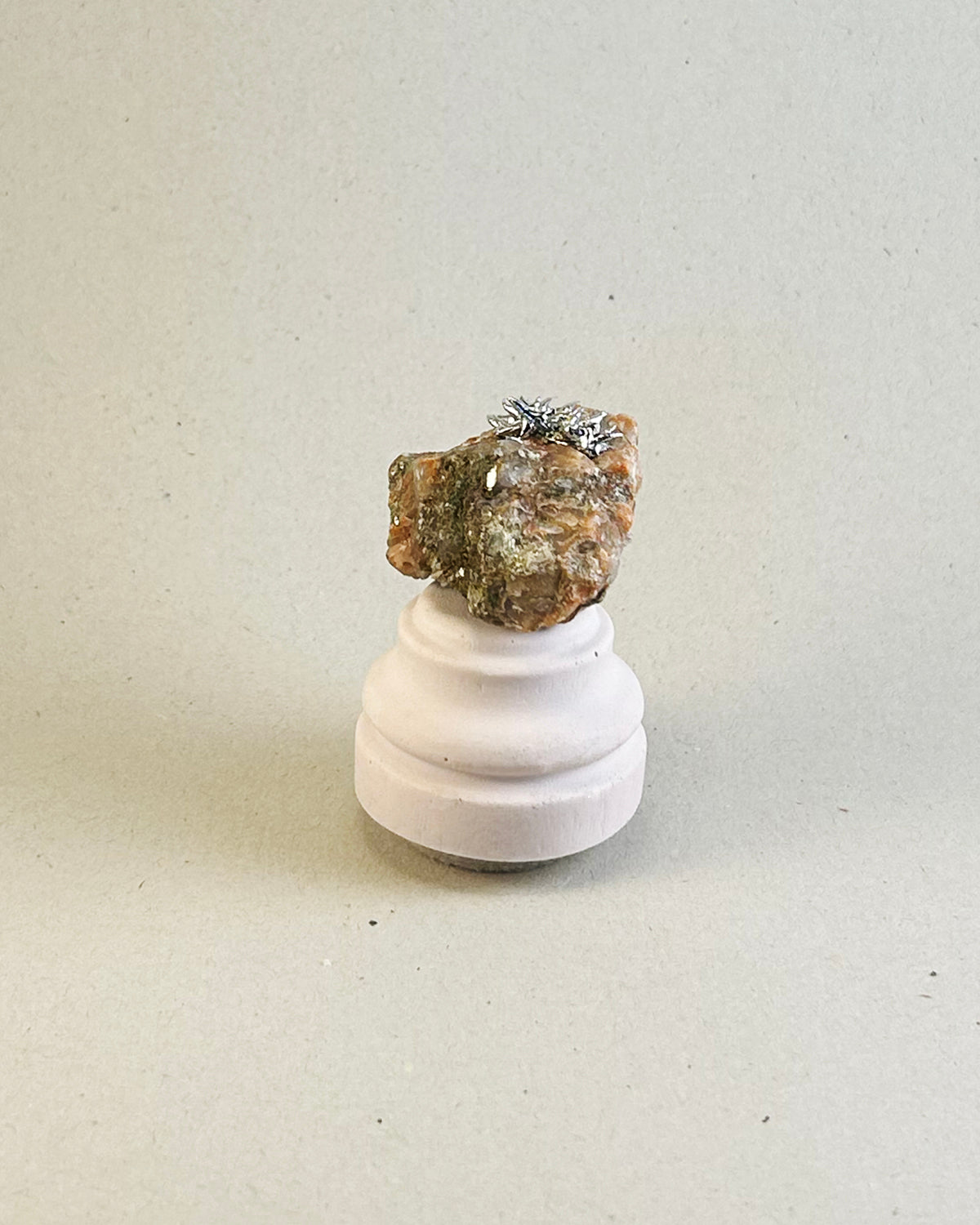 Small Silver Lichen on Mica Laced Rock